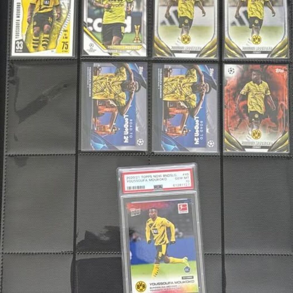 Youssoufa Moukoko Rookie Card Lot PSA 10 Topps Now Chrome UEFA Borussia Dortmund